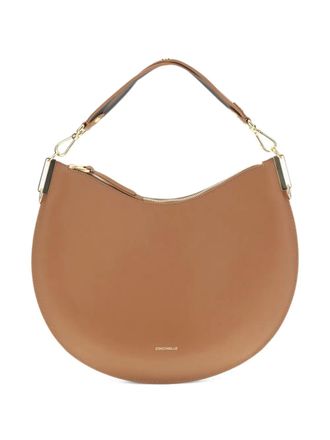 Coccinelle large Sunup half-moon calfskin shoulder bag - women - Calf Leather - OS - Brown