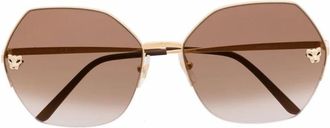 Cartier Sunglasses, female, Yellow, Size: 62 MM Panth&egrave;re Sunglasses
