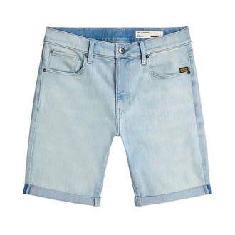 G-Star 3301 Slim Short - Heren - Korte broeken - Blauw - Maat: W29 Katoen