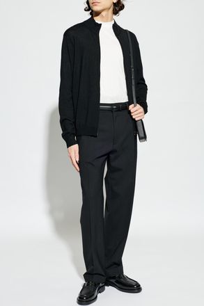 Emporio Armani T-shirt With Embroidered Logo, Mens, White