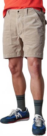Relwen Cord Supply Short In Buff Khaki