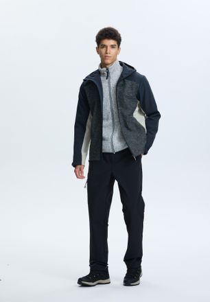 Icepeak Softshelljacke ICEPEAK BEEDEVILLE, Herren, Gr. 46, grau (anthrazit), Obermaterial: 95% Polyester, 5% Elasthan, Jacken Softshelljacke, f&uuml;r sportliche A