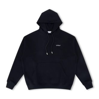 Off-white Mens Windy Arrow Hoodie In Black