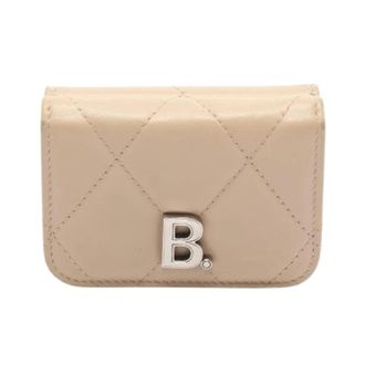 Balenciaga Pre-owned Wallets, female, Beige, Size: ONE SIZE Pre-owned Touch Leather Trifold Wallet