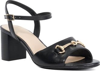 Dune London Womens Ladies Jayar - Snaffle Trim Ankle Strap Open Toe Sandals - Black Suede - Size UK 6