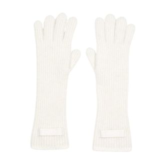 Jacquemus Gloves, female, White, Size: ONE SIZE Les Gants Gros Grain Gloves