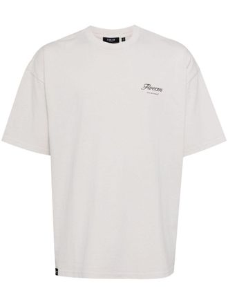 Five CM logo-print cotton T-shirt - men - Cotton - S - Grey