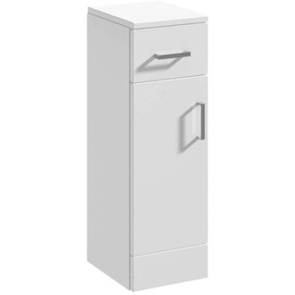 Nuie Nuie - Mayford Gloss White 250mm x 300mm Storage Cupboard - PRC171
