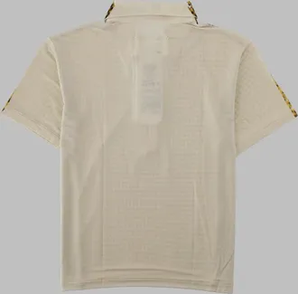 Maison Margiela Printed Cupro Polo Shirt - Yellow