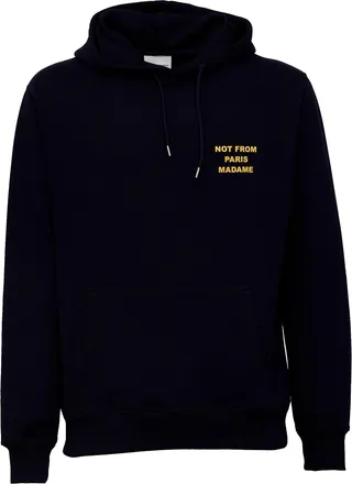 Dr&ocirc;le de Monsieur French Terry Printed Embroidered Slogan Hoodie
