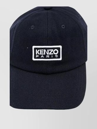 Kenzo casual curved brim hat street style