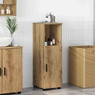 vidaXL Bathroom Cabinet with Storage Artisan Oak 30 x 35 x 95 cm vidaXL