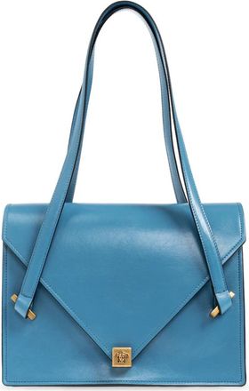 Versace Severine Tas - Dames - Schoudertassen - Blauw - ONE Size - Leer - Tassen