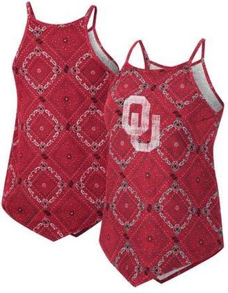 Wrangler Womens Colosseum x Wrangler Crimson Oklahoma Sooners Bandana Tank Top at Nordstrom, Size Medium