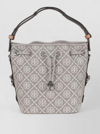 Tory Burch t monogram utility shoulder bucket bag