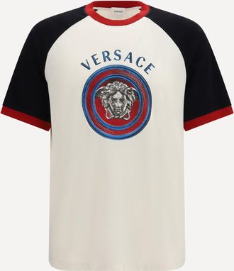 Versace T-shirt in jersey di cotone con stampa Man S