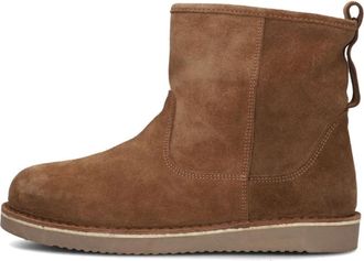 Notre-V Enkellaarsjes - Dames - Winterlaarzen - Bruin - 37 EU - Leer - Schoenen