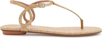 Aquazzura Aquazzura Almost Bare Woven Sandals - Cream - 41 (IT41 / UK8)
