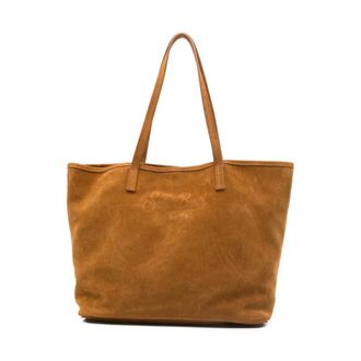 MC2 Saint Barth Tote Bags, female, Brown, Size: ONE SIZE City Bag Suede