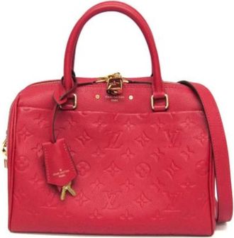 Louis Vuitton Pre-owned Handbags, female, Red, Size: ONE SIZE Pre-owned Canvas Handbag
