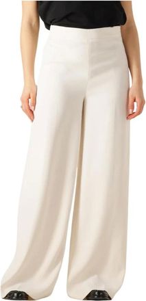 Twinset Broeken, Dames, Beige, XS, Elegante Witte Broek