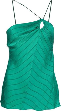 Forte_Forte halterneck fastening blouse - women - Viscose/Silk - III - Green