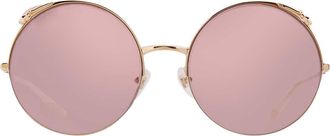 Cartier Panthere de Cartier Pink Multi Treatment Round Ladies Sunglasses CT0149S 002 60