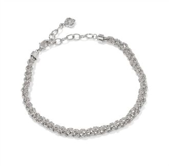 Kendra Scott Womens Gabriella Braided Chain Bracelet In Silver
