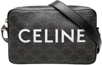 Celine Borsa a tracolla vintage pre-owned in tela - - Pre-owned - Donna - Marrone - ONE SIZE