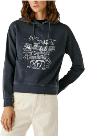 Pepe Jeans London Hoodies - Dames - Hoodies - Grijs - XS - Katoen - Hoodies & sweatvesten
