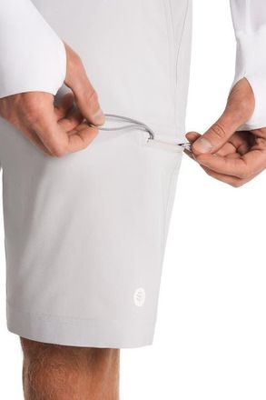 Coolibar Mens Fisher Island Fishing & Boating Shorts, UPF 50+ Sun Protection in Sleek Grey at Nordstrom, Size 38