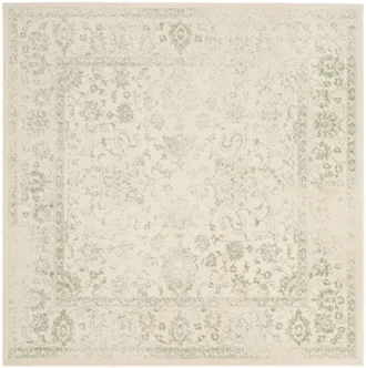 Safavieh Alfombra polipropileno marfil/salvia 152 x 152 cm