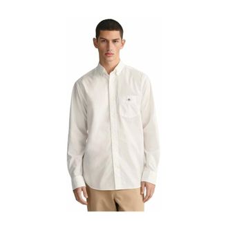 GANT Heren, Overhemden, Wit, Maat: L