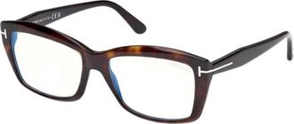 Tom Ford Ft 6065B 052 Optical Frame - Dames - Brillen - Bruin - 55 MM - Accessoires