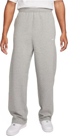 Nike Broeken, Heren, Grijs, XL, Katoen, Solo Swoosh Broek Grijs