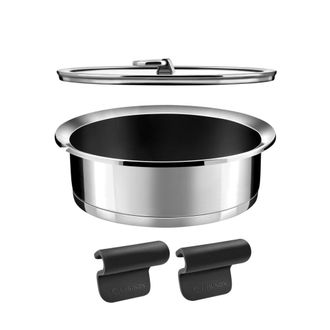 Cuisinox Bater&iacute;a de cocina 3 piezas : 1 sart&eacute;n &Oslash; 24 cm, 2 asas extra&iacute;bles y 1