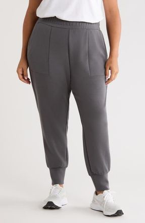 Zella Ultra Soft High Waist Joggers in Grey Forged at Nordstrom, Size 1 X