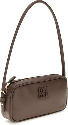 Miu Miu Womens Brown Calf Leather Bos Taurus Wallet Bag