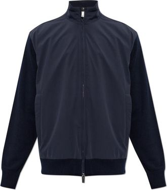 Paul & Shark Colbert met opstaande kraag - Heren - Vesten - Blauw - XL - Wol - Truien & Vesten