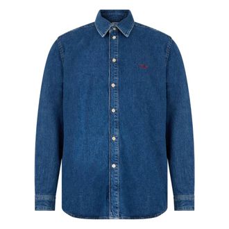 Diesel Denim Shirts, male, Blue, Size: XL Elegant blue denim shirt for any occasion