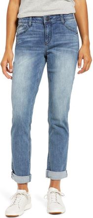 Wit & Wisdom AbSolution Girlfriend Jeans in Blue at Nordstrom, Size 14