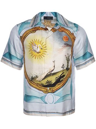 Amiri Camicia Landscape Frame - Blu