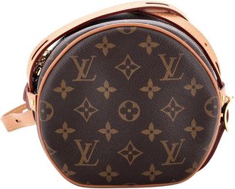 Louis Vuitton Brown Monogram Canvas Boite Chapeau Souple Bag Pm (Authentic Pre-Loved)