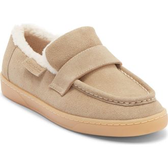 J/Slides Hathor Faux Fur Lined Loafer in Taupe at Nordstrom Rack, Size 6.5