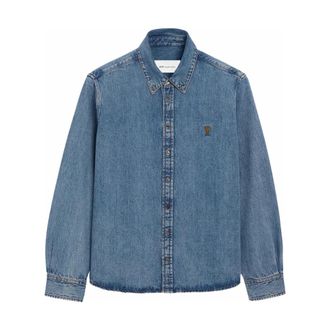 Ami De Coeur Button-Down Shirt - Heren - Spijkeroverhemden - Blauw - M - Katoen - Overhemden