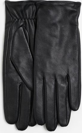 H&M Lederhandschuhe - Schwarz