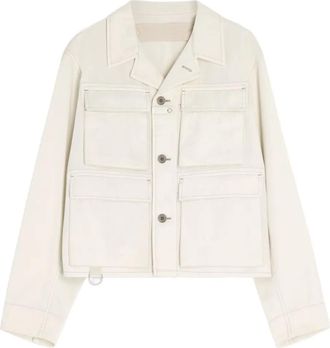 Christophe Lemaire Giacca utility con tasche - Bianco