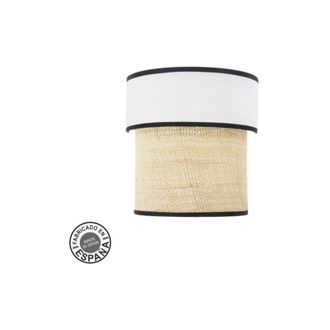 Fabrilamp Fabrilamp - abrila akunadecor Lampada da parete Modello Cambogia Nero Doppio Paralume