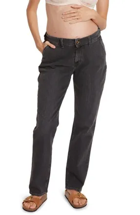 Cache Coeur Carrie Mom fit maternity and post partum jeans in Grey Used at Nordstrom, Size Xx-Large