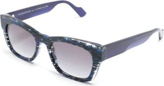 Face &agrave; Face Blauwe Zonnebril voor dagelijks gebruik - Heren - Zonnebrillen - Blauw - 53 MM - Accessoires